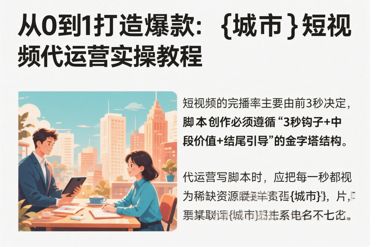 从0到1打造爆款:荆门短视频代运营实操教程
