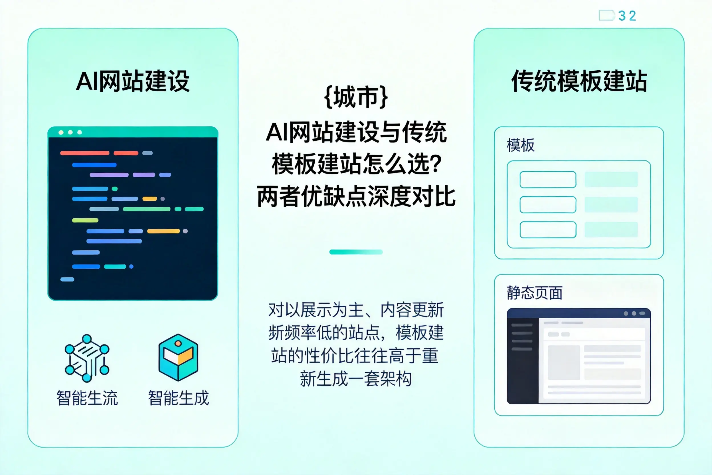 荆门AI网站建设与传统模板建站怎么选？两者优缺点深度对比