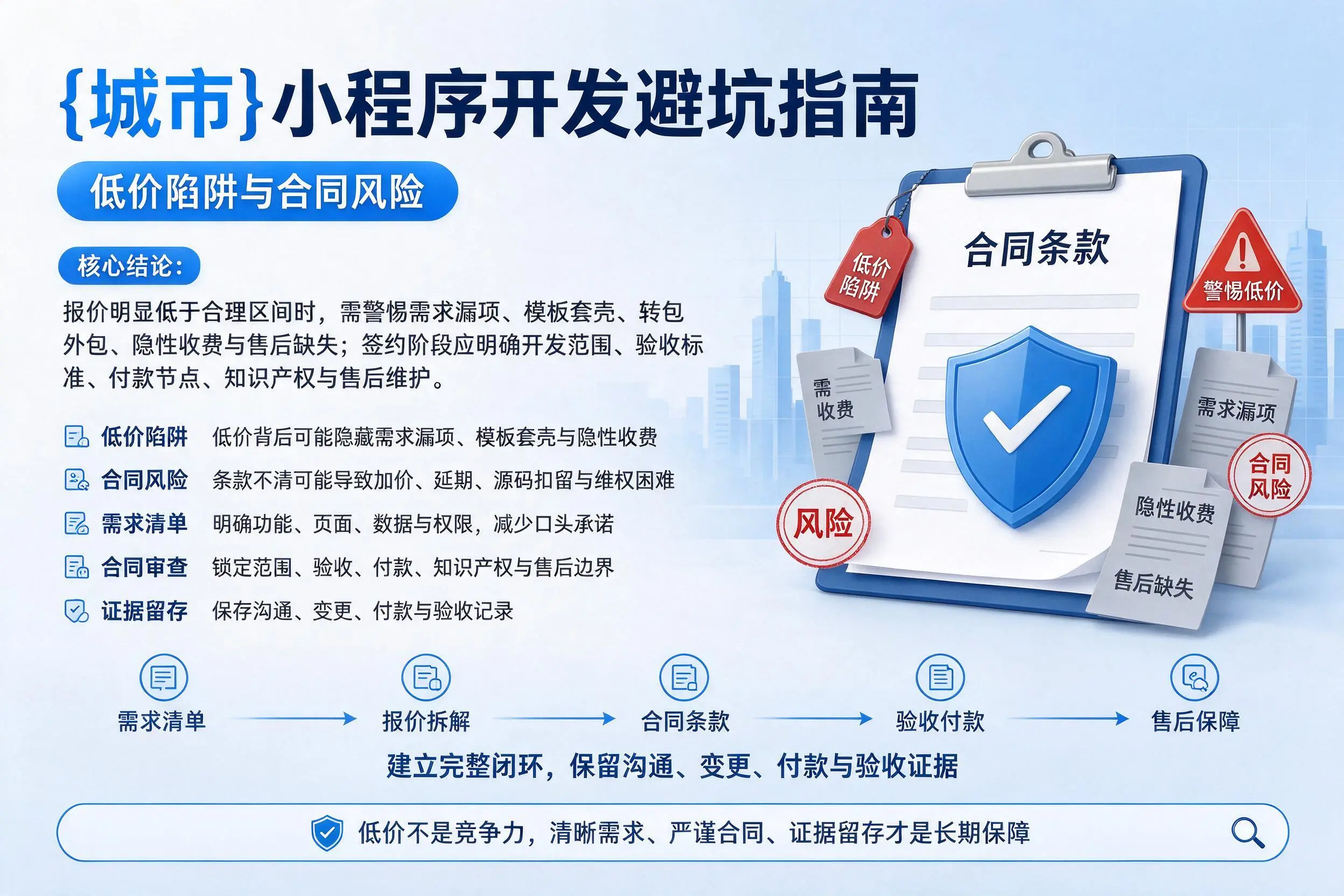 荆门小程序开发避坑指南：低价陷阱与合同风险