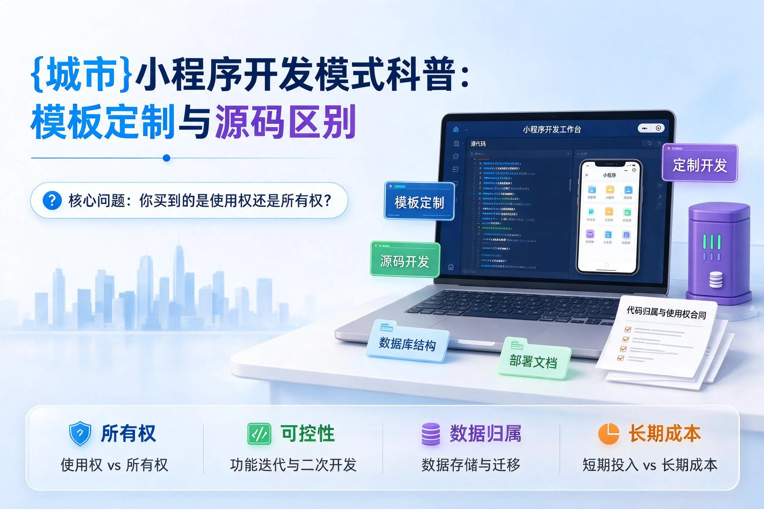 荆门小程序开发模式科普：模板定制与源码区别