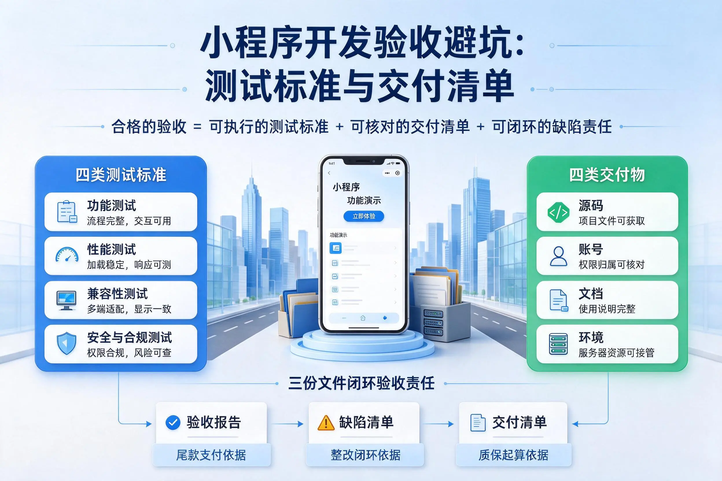 荆门小程序开发验收避坑：测试标准与交付清单