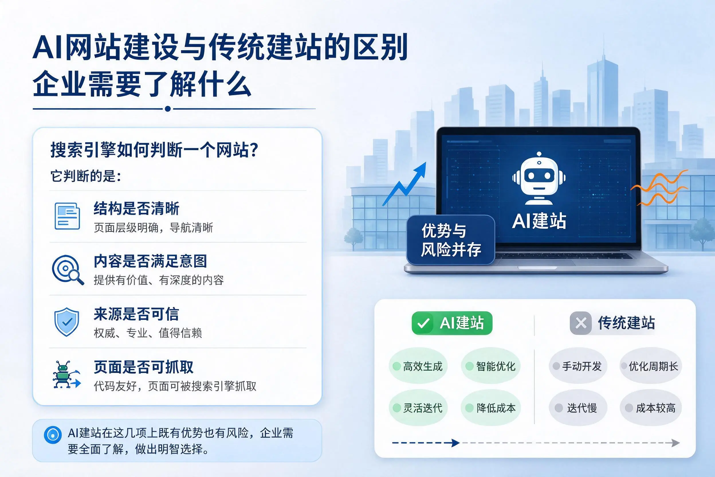 AI网站建设与传统建站的区别,荆门企业需要了解什么