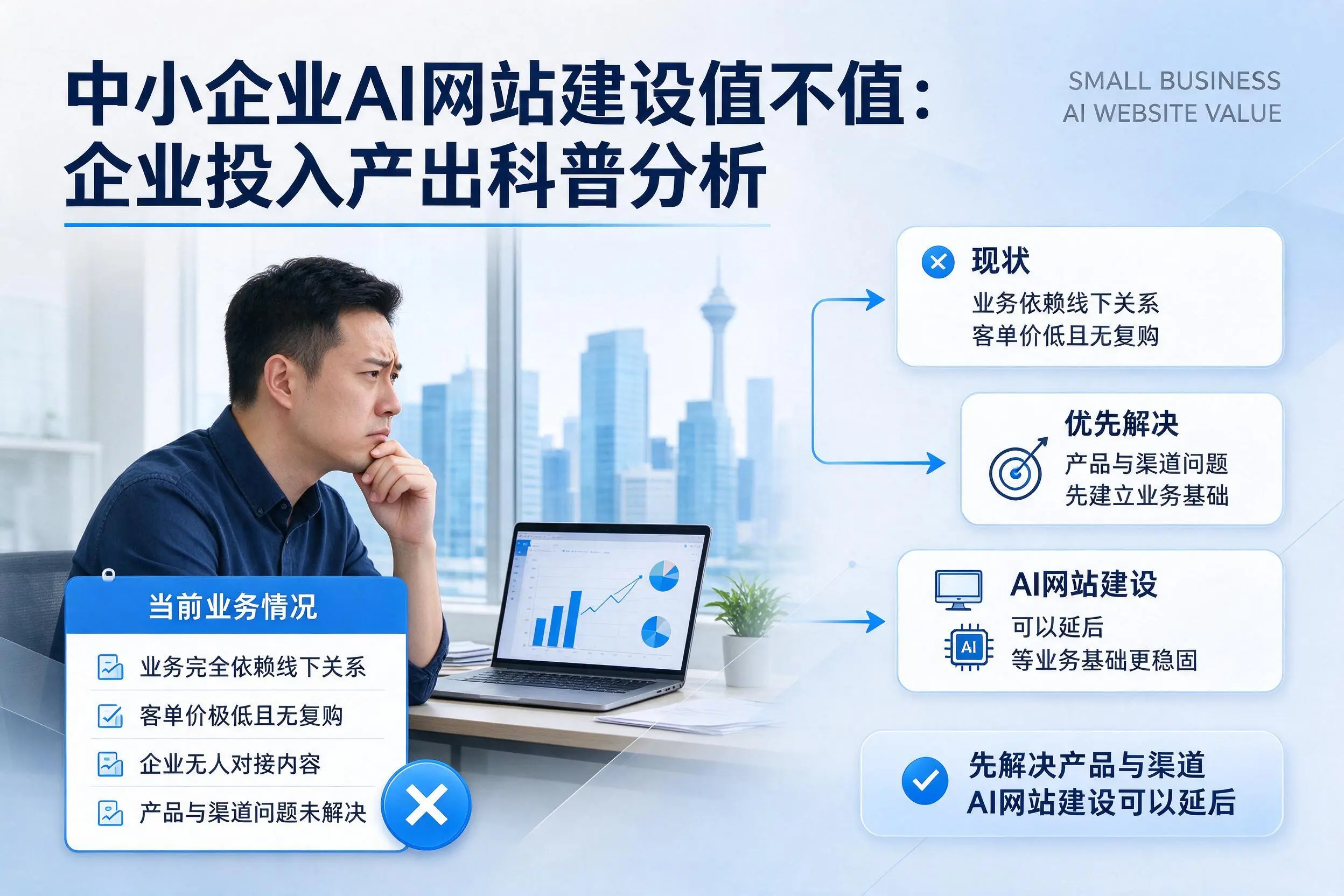 中小企业AI网站建设值不值:荆门企业投入产出科普分析