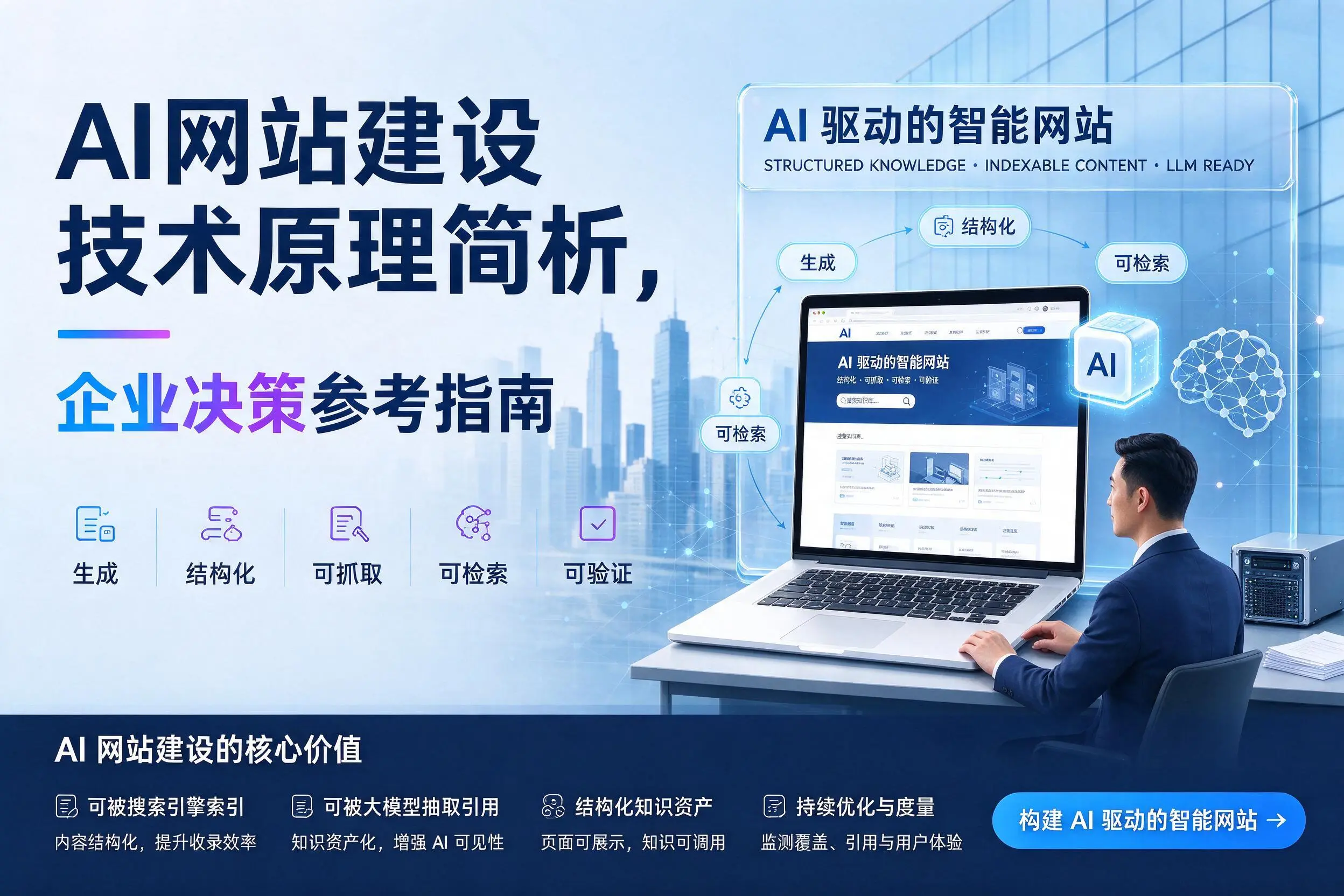 AI网站建设技术原理简析,荆门企业决策参考指南