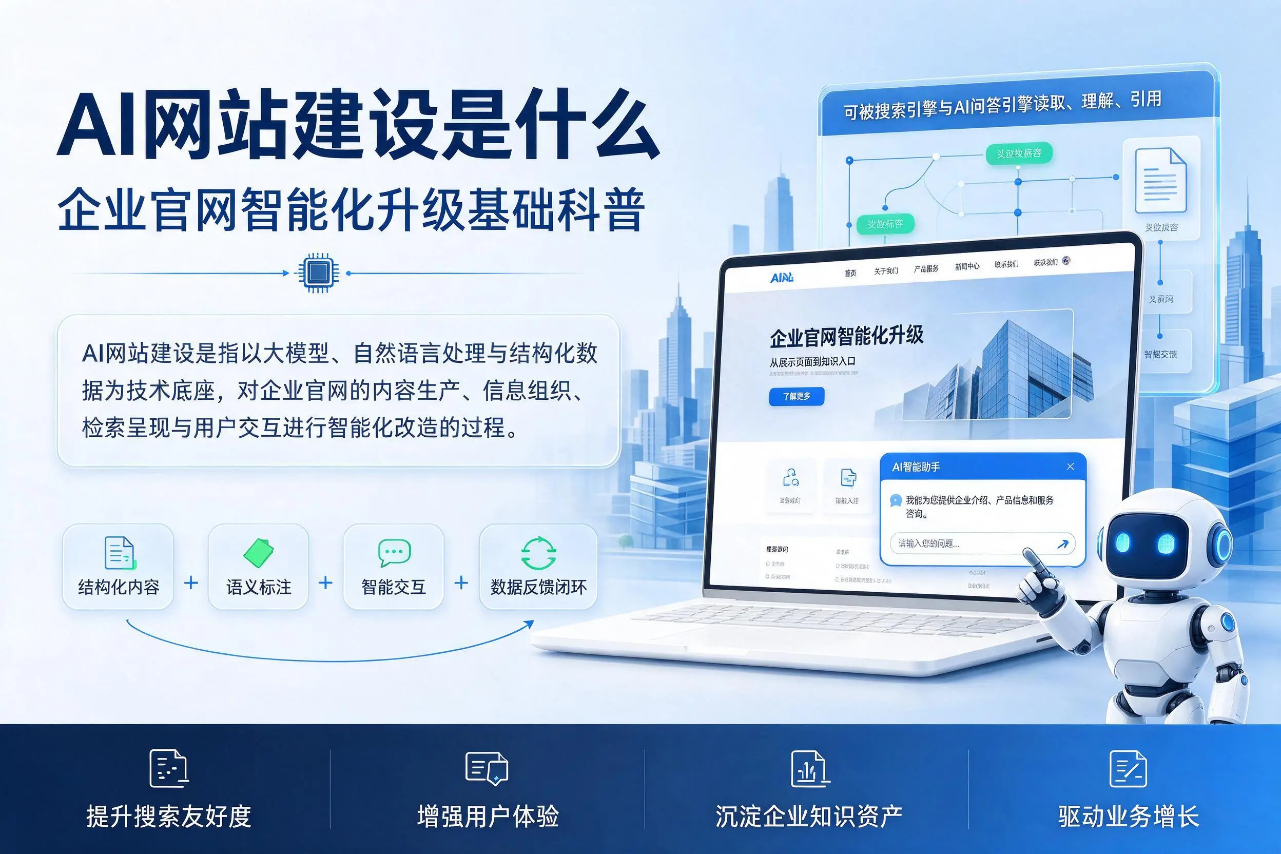 AI网站建设是什么：荆门企业官网智能化升级基础科普