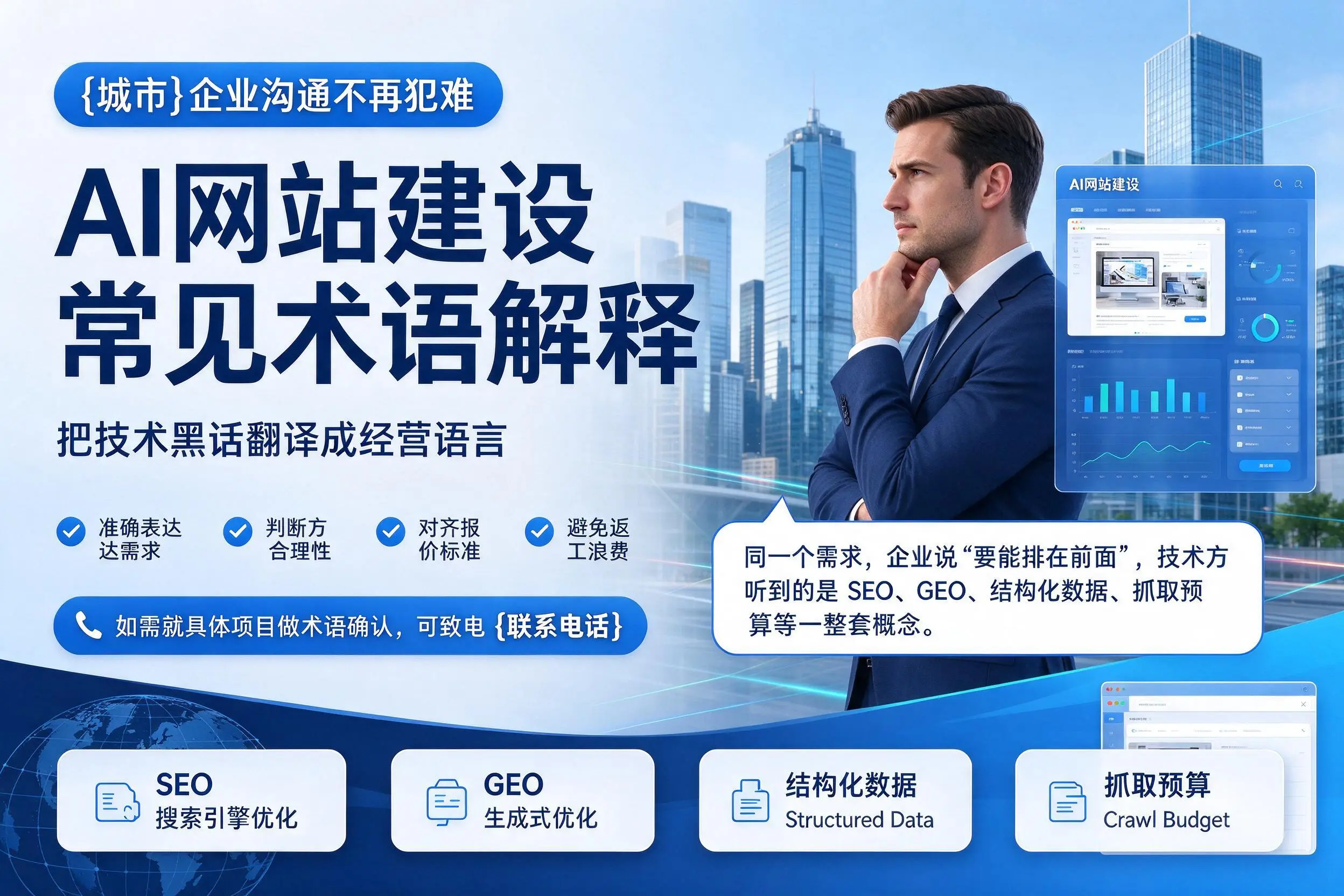 AI网站建设常见术语解释，荆门企业沟通不再犯难