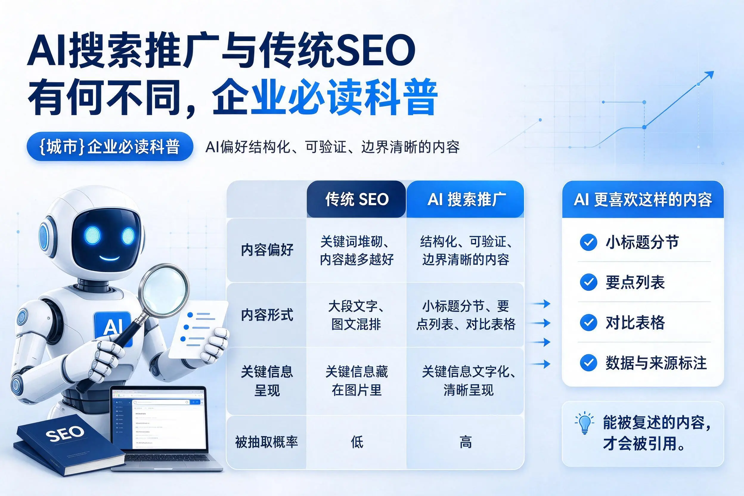 AI搜索推广与传统SEO有何不同，荆门企业必读科普